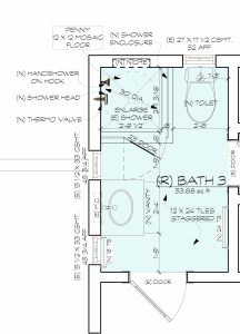 After: Altadena Bathroom Remodel Plans