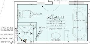 After: After: Altadena Bathroom Remodel Plans