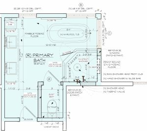 After: Altadena Primary Bathroom Remodel Plans