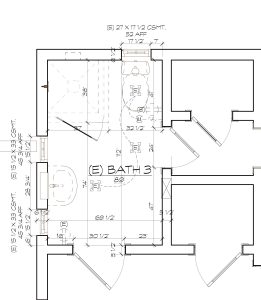 Before: Altadena Bathroom Remodel Plans