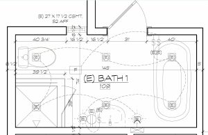 Before: After: Altadena Bathroom Remodel Plans