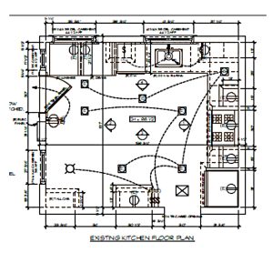 Before: Pasadena Kitchen Remodel Plans